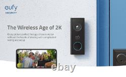 Eufy Wireless Wi-Fi Video Doorbell 2K Security Camera Smart Door IntercomRefurb