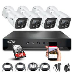 FHD 5MP POE Home Security Camera System 8CH H. 265 NVR DVR CCTV System 3TB HDD