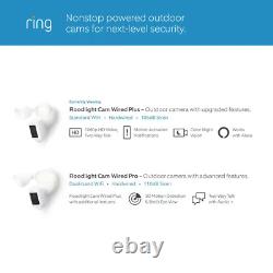Floodlight Cam Wired Plus Smart Security Camera with LED & 2-Way Talk