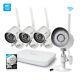 Funlux 4ch Hdmi Nvr 4 720p Wireless Home Video Security Cameras System 500gb Hdd