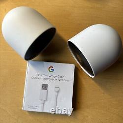 GOOGLE Nest CAM 2nd Gen Indoor/Outdoor Battery Security Cameras (2-Pack)