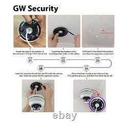 GW 5MP 1920P Pan Tilt Zoom HD IP PoE 5X Optical Zoom Security Dome PTZ Camera