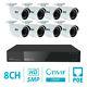 Gw 8 Channel H. 265 4k Nvr 8 X 5mp 1920p Poe Ip Camera Outdoor Security System