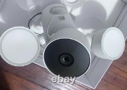 Google GA02411-US Nest Cam withFloodlight Wired Outdoor Smart Home Security Camera