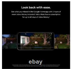 Google GA02411-US Nest Cam withFloodlight Wired Outdoor Smart Home Security Camera