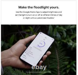 Google GA02411-US Nest Cam withFloodlight Wired Outdoor Smart Home Security Camera