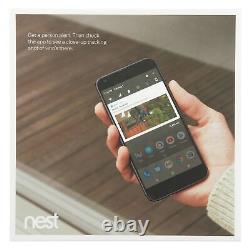 Google Nest Cam IQ Outdoor Security Camera Wi-Fi Wired NC4100US White
