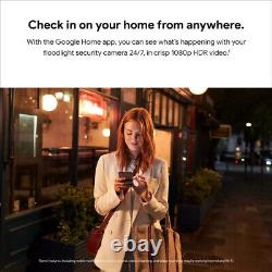 Google Nest Cam with Floodlight Wired Outdoor Smart Home Security Camera