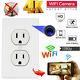 Hd 1080p Ac Outlet Mini Camera Wifi Ip Home Security Nanny Wall Video Recorder