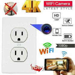 HD 1080P AC Outlet Mini Camera WiFi IP Home Security Nanny Wall Video Recorder
