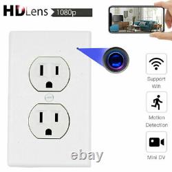 HD 1080P AC Outlet Mini Camera WiFi IP Home Security Nanny Wall Video Recorder