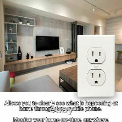 HD 1080P AC Outlet Mini Camera WiFi IP Home Security Nanny Wall Video Recorder