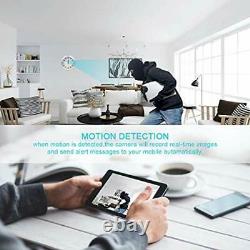 HD 1080P WiFi Camera Wall Clock Motion Detection, Security For Home Office, Cam