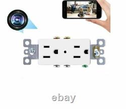 HD 1080P Wifi IP Home Security Camera in AC Wall Outlet, Support Remote Viewing