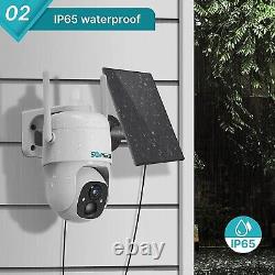 HD 1080P Wireless Solar Power WiFi Outdoor Home Security IP Camera Night Vision