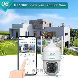 HD 1080P Wireless Solar Power WiFi Outdoor Home Security IP Camera Night Vision