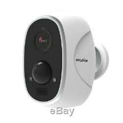 HD 1080P Wireless Wifi IP 4 Security Camera System Outdoor Battery Powered Alexa