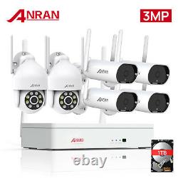 HD 3MP Security Camera System Outdoor Wireless Audio WiFi Home 8CH CCTV 1TB HDD