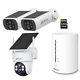 Hd 4mp Wire-free Solar Battery Powered Wireless Home Security Camera System 64gb