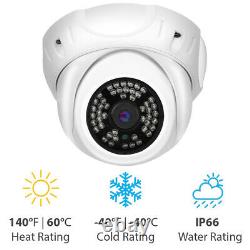 HD 5MP 1920P PoE Onvif Dome Weatherproof Microphone IP Security Camera 48-IR LED