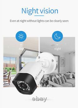 HIRIX 4CH 1080P Home Security Camera System OutdoorVideo Monitoring CCTV Kit HDD