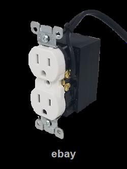 Hardwired Functional Outlet Receptacle Plug with Wifi 4K UHD Hidden Nanny Camera