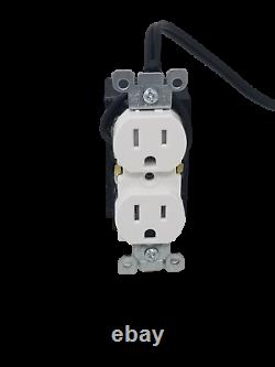 Hardwired Functional Outlet Receptacle Plug with Wifi 4K UHD Hidden Nanny Camera