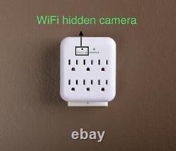 Hidden camera wifi plug Utilitech 6-Outlet