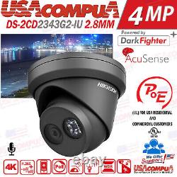 Hikvision 16CH 4MP ColorVu Security IP Camera System 16POE NVR Home Black US Lot