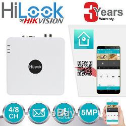 Hikvision 5mp Cctv System Dvr 4ch 8ch Hd Outdoor Dome Camera Home Security Kit