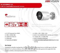Hikvision AcuSense 4K DS-2CD2086G2-IU 8MP Darkfighter IP Camera PoE Mic 2.8/4mm