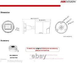 Hikvision AcuSense 4K DS-2CD2086G2-IU 8MP Darkfighter IP Camera PoE Mic 2.8/4mm