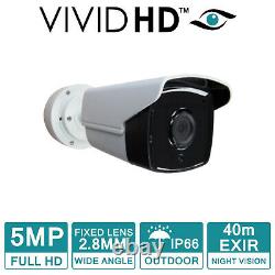 Hikvision Camera Kit 5MP Outdoor 40m EXIR HD Bullet CCTV Security Home System