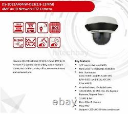 Hikvision IP PTZ 4MP 4XZoom POE DS-2DE2A404IW-DE3 WDR Camera outdoor