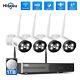 Hiseeu 10ch Nvr 3mp Wifi Camera Home Security Camera System Kit Outdoor Audio