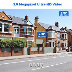 Hiseeu 10ch NVR with Monitor 5MP Outdoor Wifi CCTV Home Security Camera Systems