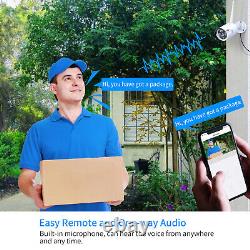 Hiseeu 10ch NVR with Monitor 5MP Outdoor Wifi CCTV Home Security Camera Systems