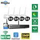 Hiseeu 16ch Nvr 3mp Wifi Outdoor Cctv Security Camera System Kit Home Monitoring