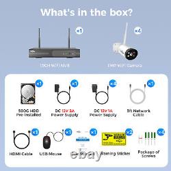 Hiseeu 16CH NVR 3MP WIFI Outdoor CCTV Security Camera System Kit Home Monitoring
