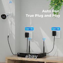 Hiseeu 16CH NVR 3MP WIFI Outdoor CCTV Security Camera System Kit Home Monitoring
