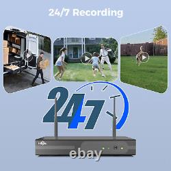 Hiseeu 16CH NVR 3MP WIFI Outdoor CCTV Security Camera System Kit Home Monitoring