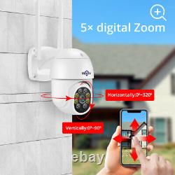 Hiseeu 3MP Outdoor Home Wireless Security Camera 2K WiFi IP Camera Two-Way Audio