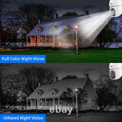 Hiseeu 3MP Outdoor Home Wireless Security Camera 2K WiFi IP Camera Two-Way Audio