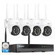 Hiseeu 3mp Wireless Audio Home Outdoor Cctv Security Camera System 8ch Nvr Lot