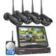 Hiseeu 5mp 10ch Nvr 5g Wireless Wifi Security Camera Home Cctv System Hdd Lot
