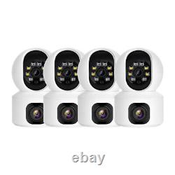 Hiseeu Dual Lens WiFi IP Camera Wired indoor Home Security Smart Camera 1-4pcs