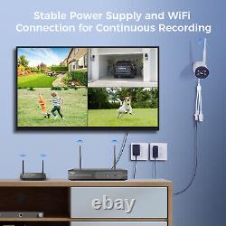 Hiseeu Security Camera System Outdoor Wireless Audio Wifi Home CCTV 3MP 10CH NVR