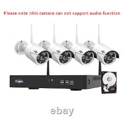 Hiseeu Security Camera System Outdoor Wireless Wifi Home CCTV 2K 8CH NVR Lot