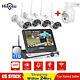 Hiseeu Security Camera System Outdoor Wireless Wifi Home Cctv 5mp 10ch Nvr Lot