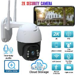 Home 1080P Wireless WIFI Security Camera Outdoor Pan Tilt Spotlight/Solar Panel